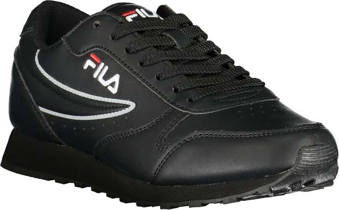 Элегантные черные кроссовки Fila со шнуровкой