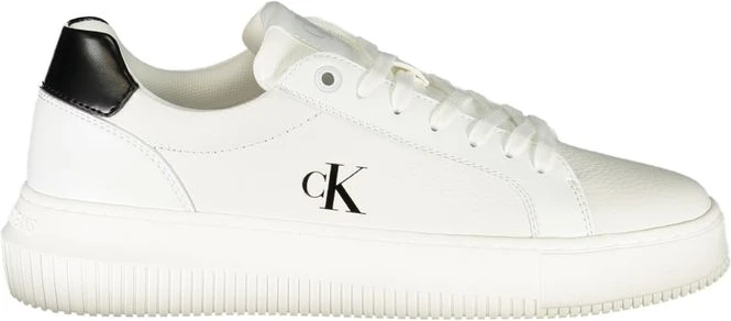 Белые кожаные женские кроссовки Calvin Klein