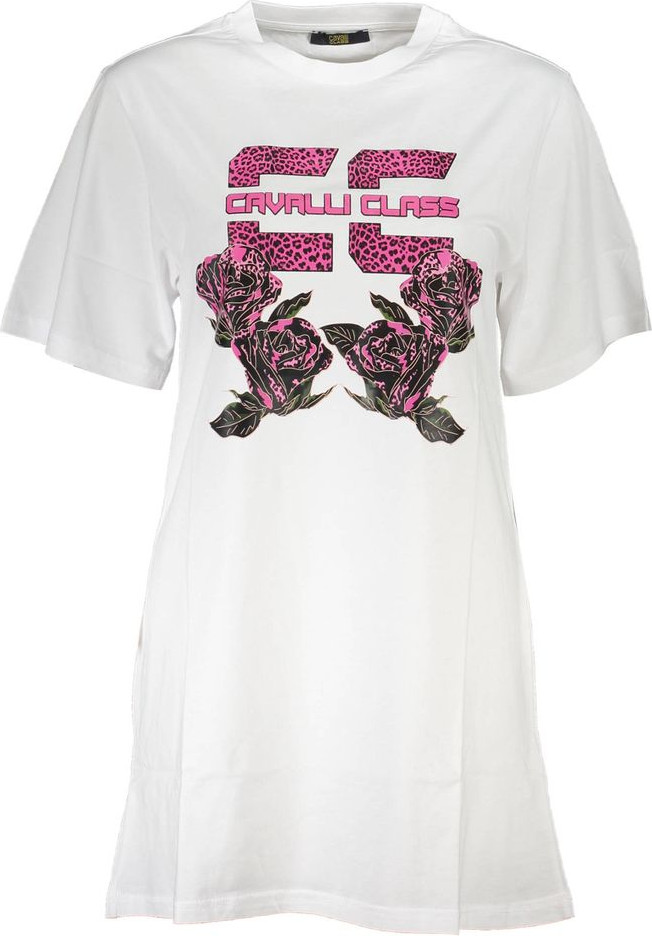 White Cotton Dress by Cavalli Class