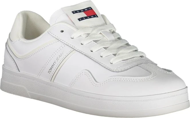 Белые полиэтиленовые женские кроссовки Tommy Hilfiger