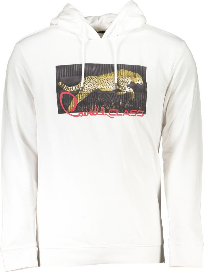 White Cotton Sweater Cavalli CLASS