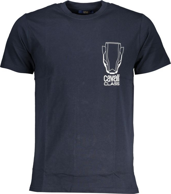 Blue Cotton T-Shirt Cavalli Class