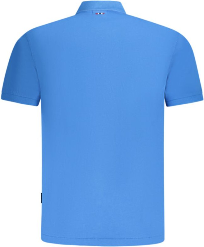 Napapijri Blue Cotton Men Polo Shirt