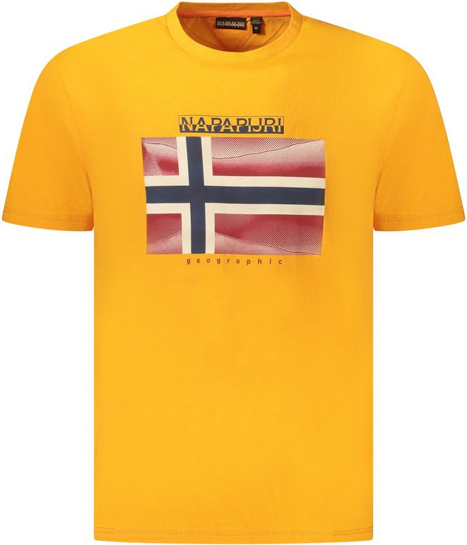 T-Shirt Napapijri Orange Cotton Men