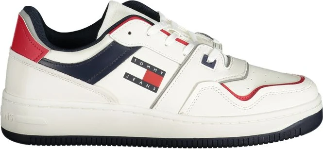 Кроссовки Tommy Hilfiger Белая Кожа Мужские Кроссовки