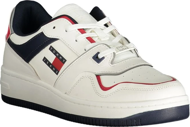 Кроссовки Tommy Hilfiger Белая Кожа Мужские Кроссовки