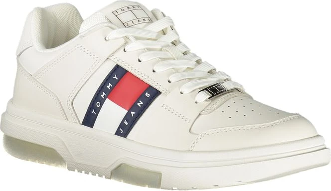Белые кожаные женские кроссовки Tommy Hilfiger