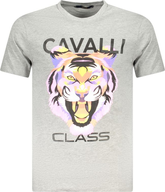 Brown Cotton Men T-Shirt Cavalli CLASS