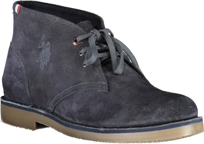 Ботинки U.S. Polo Assn. синие кожаные