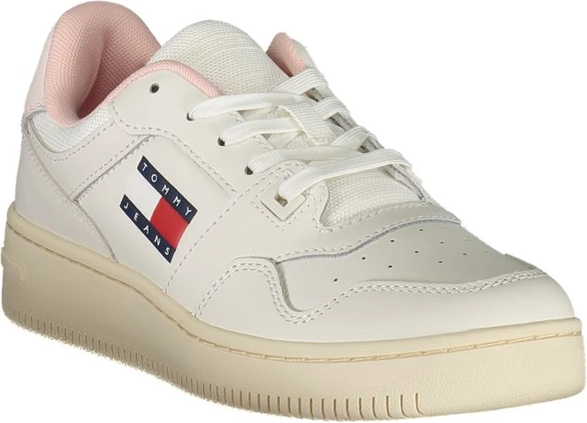 Белые кожаные женские кроссовки Tommy Hilfiger