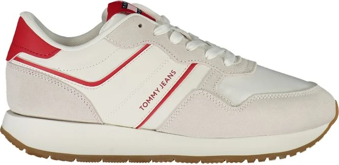 Красные кожаные женские кроссовки Tommy Hilfiger