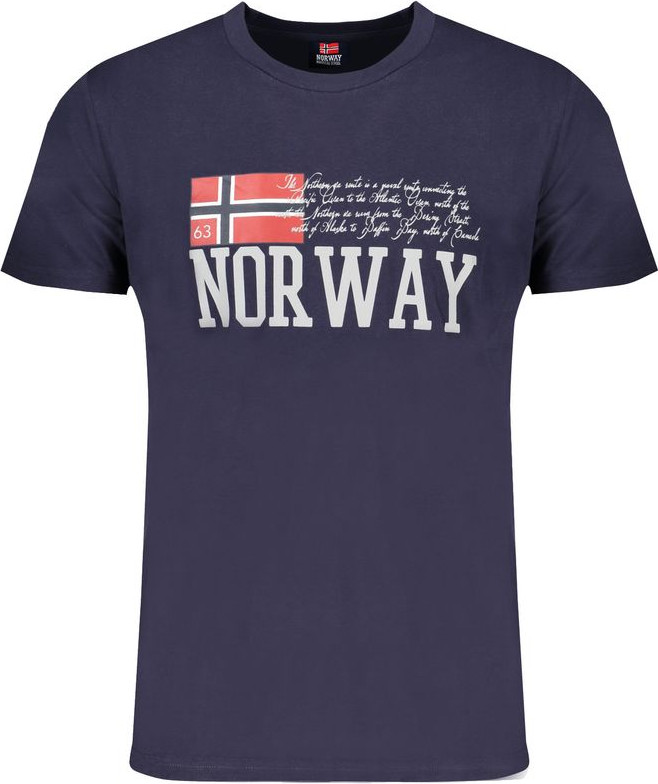 T-shirt Geographical Norway Blue Cotton