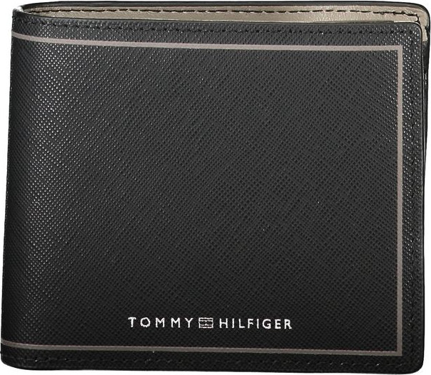 Кошелек Tommy Hilfiger Черный Кожаный Кошелек