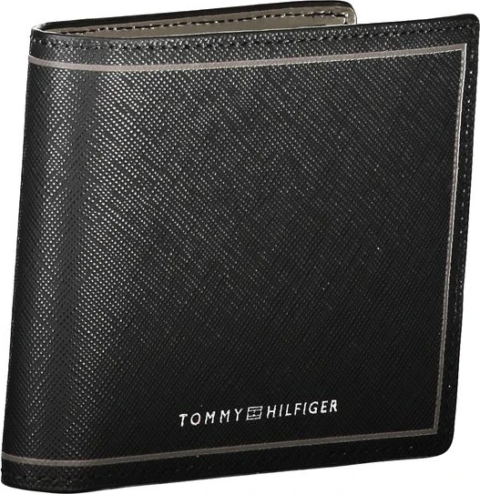 Кошелек Tommy Hilfiger Черный Кожаный Кошелек