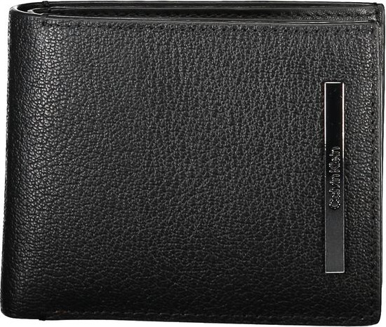 Кошелек Calvin Klein Черный кожаный кошелек