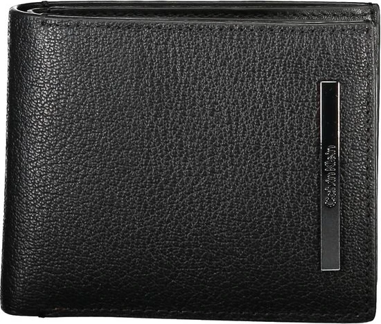 Кошелек Calvin Klein Черный кожаный кошелек