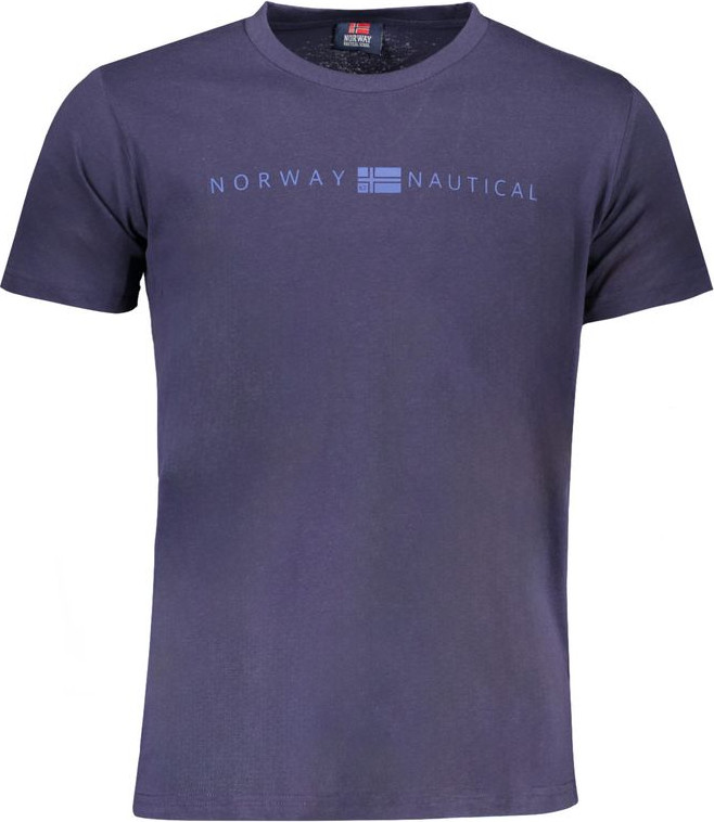Blue Cotton T-Shirt Geographical Norway