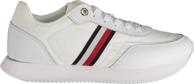 Белые полиэстеровые кроссовки Tommy Hilfiger
