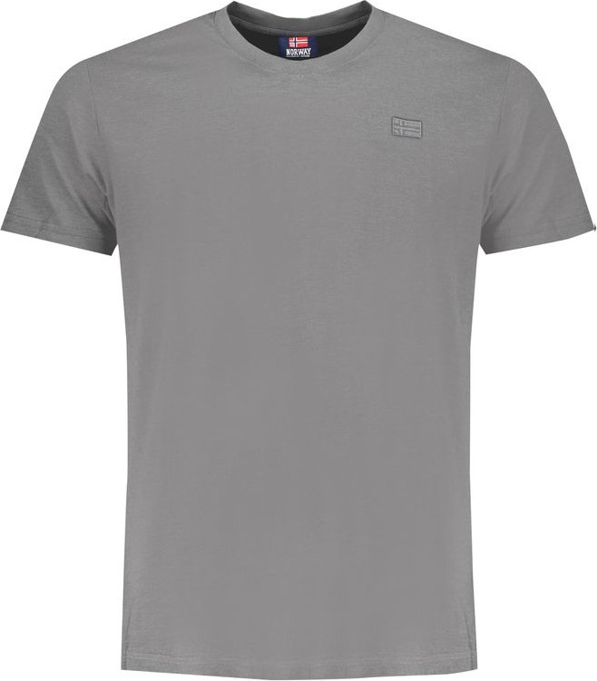 Brown Cotton Men T-Shirt Geographical Norway