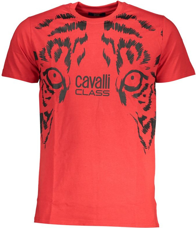 Red Cotton T-Shirt Cavalli CLASS