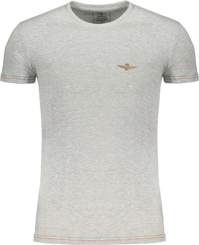 Brown Cotton Men T-Shirt Aeronautica Militare