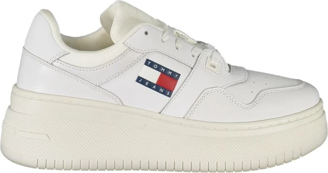 Белые кожаные женские кроссовки Tommy Hilfiger