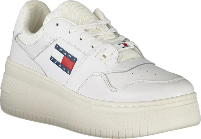Белые кожаные женские кроссовки Tommy Hilfiger