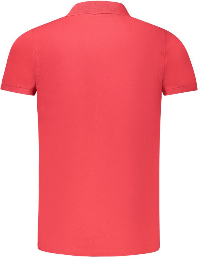 Red Cotton Polo Shirt Geographical Norway