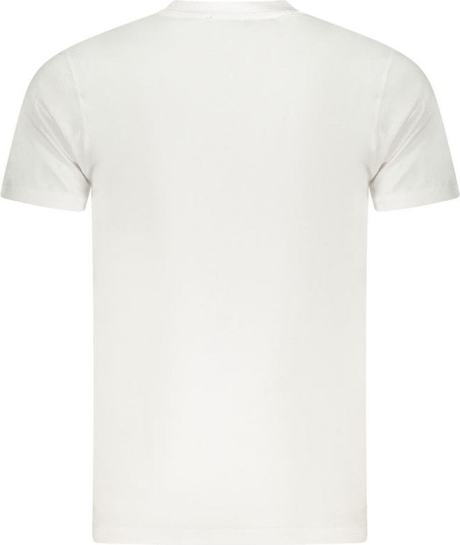 White Cotton Men T-Shirt Cavalli CLASS
