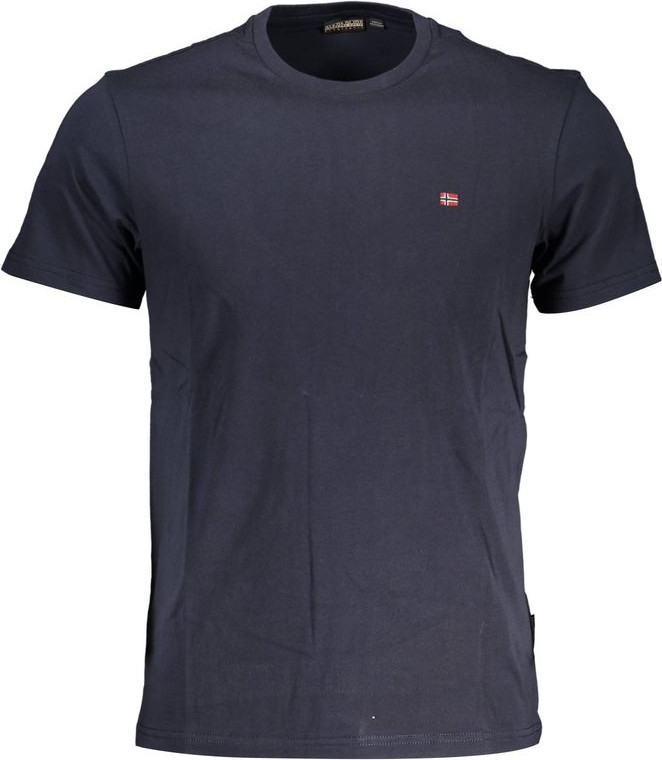 Blue Cotton T-Shirt Napapijri