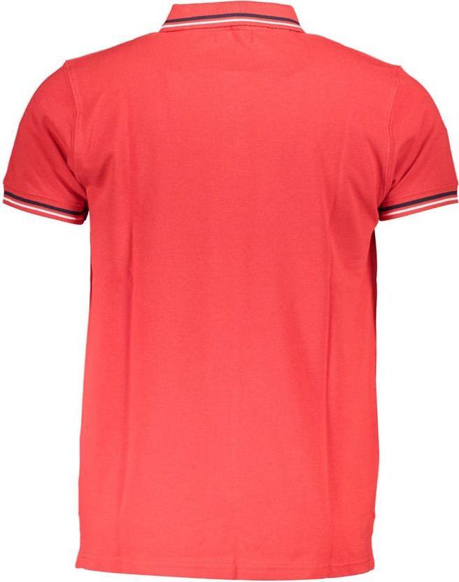 Red Cotton Men Polo Shirt