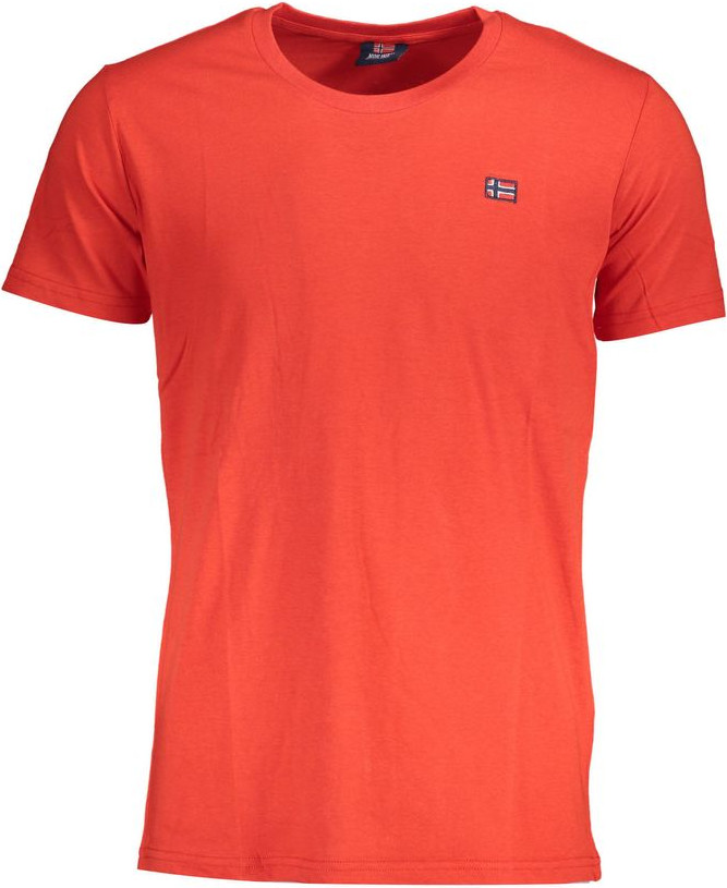 T-Shirt Geographical Norway Red Cotton
