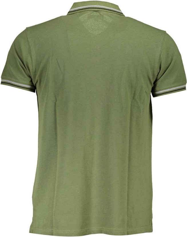 Green Cotton Men Polo Shirt by cavalli CLASS