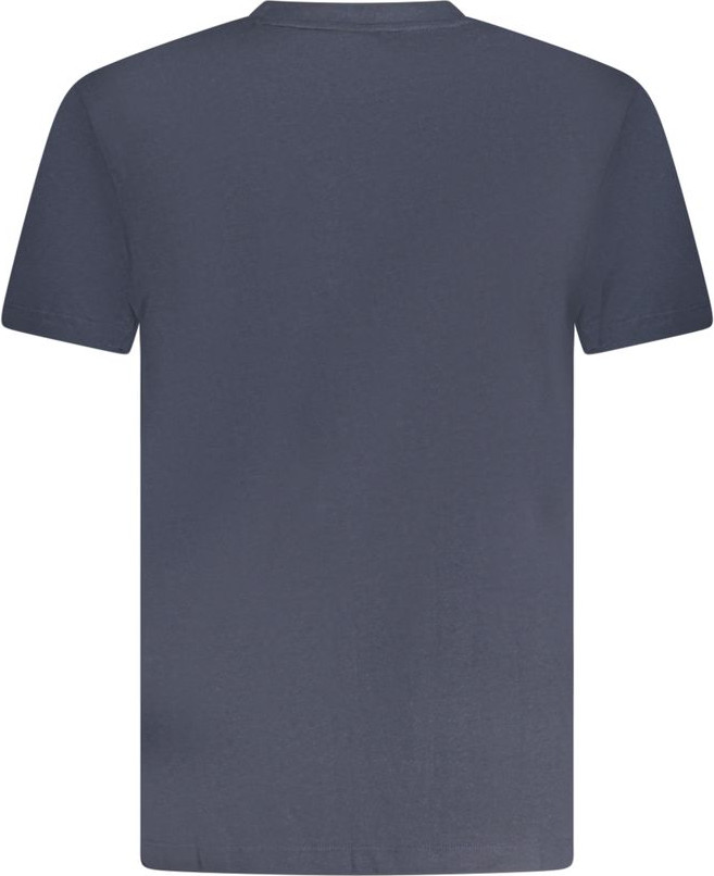 Blue Cotton Men T-Shirt Armata Di Mare