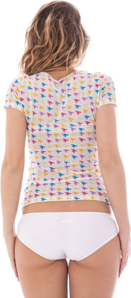 White Nylon Women T-Shirt