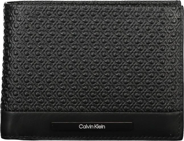 Кошелек Calvin Klein Элегантный Черный Кожаный Кошелек с RFID-защитой