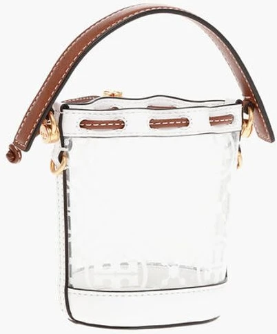 Сумка Tory Burch Мини-ведро из ПВХ с монограммой, прозрачная