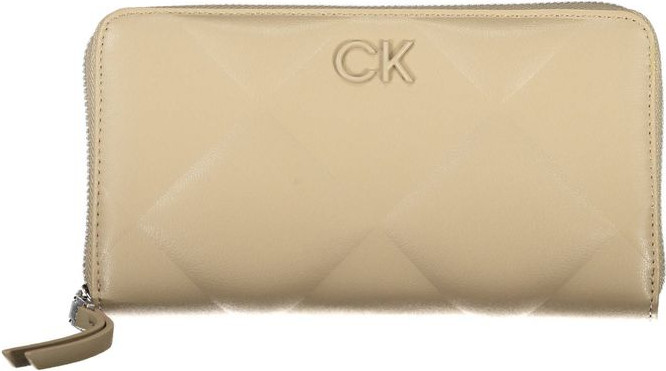 Кошелек Calvin Klein Элегантный Бежевый Мультикарманный RFID-Кошелек