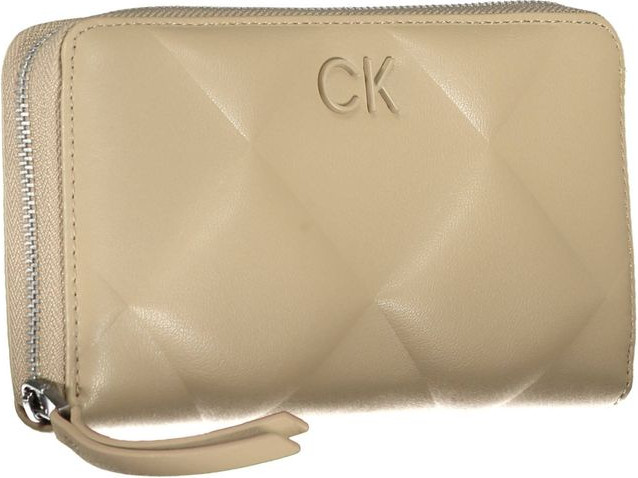 Кошелек Calvin Klein Элегантный Бежевый Мультикарманный RFID-Кошелек