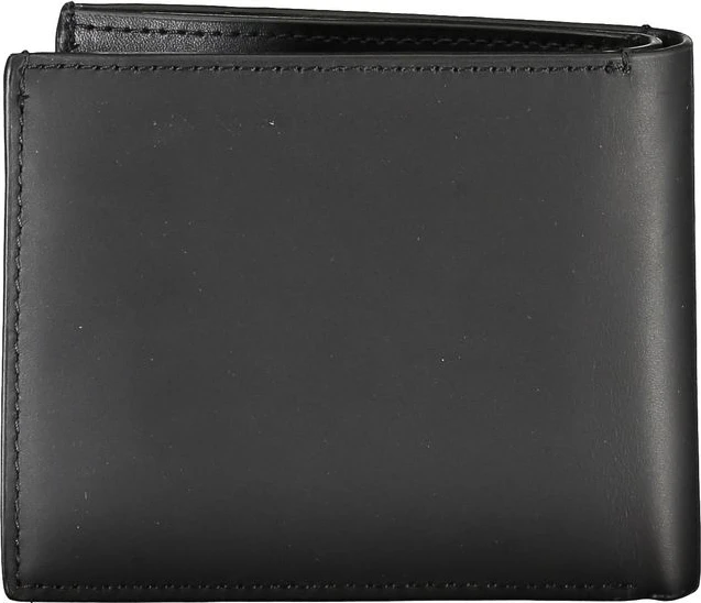 Кошелек Calvin Klein Черная кожаная RFID-кожа с монетницей