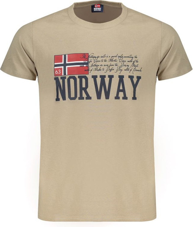 T-shirt Geographical Norway Beige Cotton T-Shirt