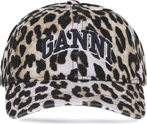 Кепка GANNI Leopard Baseball Hat