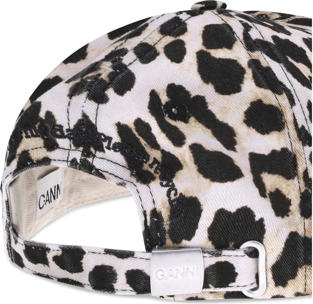 Кепка GANNI Leopard Baseball Hat