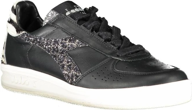 Кроссовки Diadora Черная Кожа Женские Кроссовки