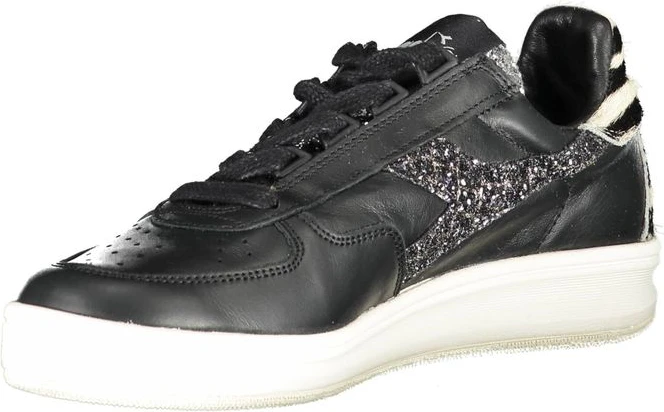 Кроссовки Diadora Черная Кожа Женские Кроссовки