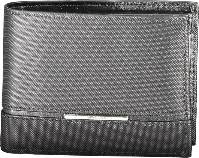 Кошелек Calvin Klein Черный Кожаный Кошелек