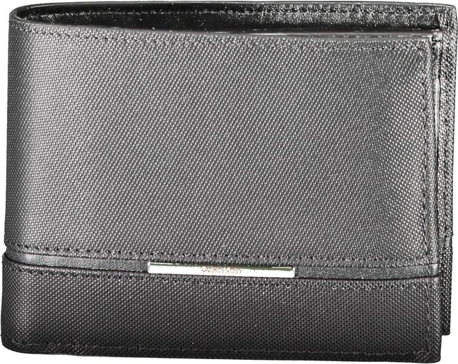 Кошелек Calvin Klein Черный Кожаный Кошелек