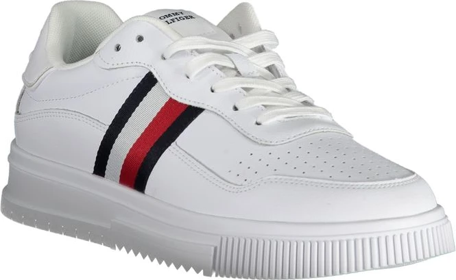 Кроссовки Tommy Hilfiger Белая Кожа Мужские Кроссовки