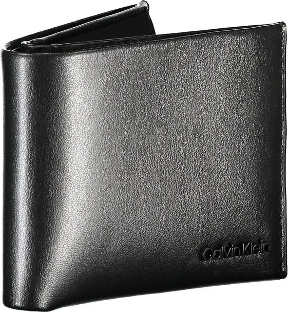 Кошелек Calvin Klein Элегантный Черная Кожа Двойное Отделение