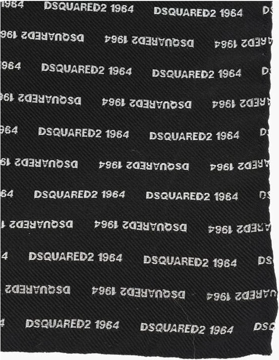 Платок-паше Dsquared2 шелковый платок-паше с логотипом по всей поверхности